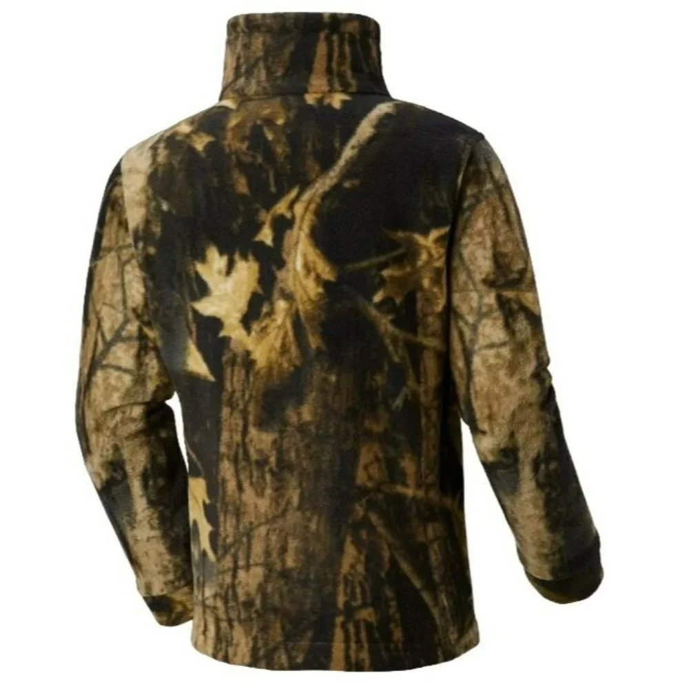 Columbia Boys Zing III Timberwolf Printed Fleece Jacket Size M‎